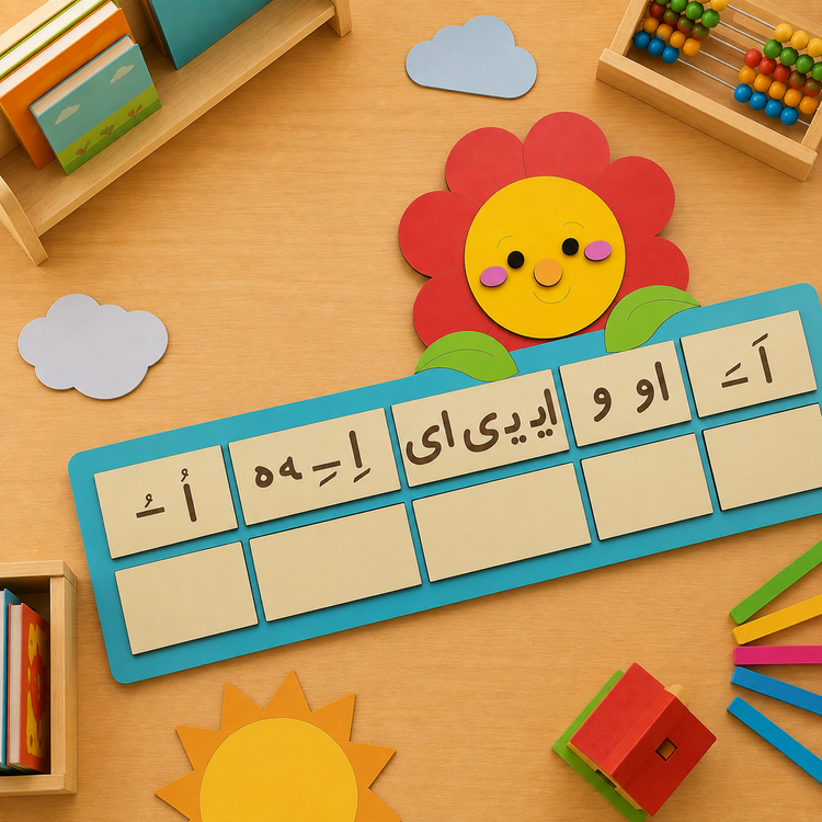 جدول دوستی حروف و نشانهها | آموزش ترکیب صداها و خواندن فارسی